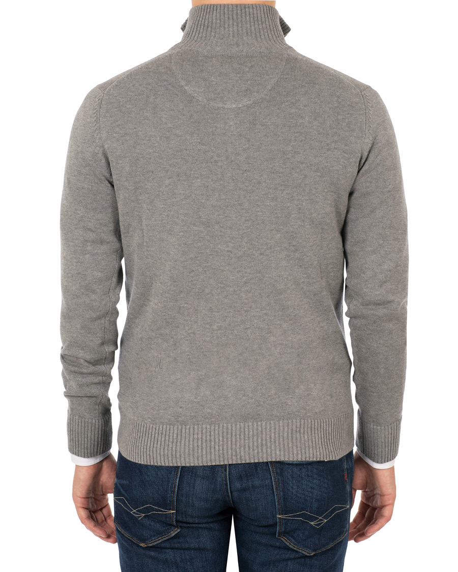 Homme | Pulls Et Tricots | Hackett | Cotton Half Zip Grey