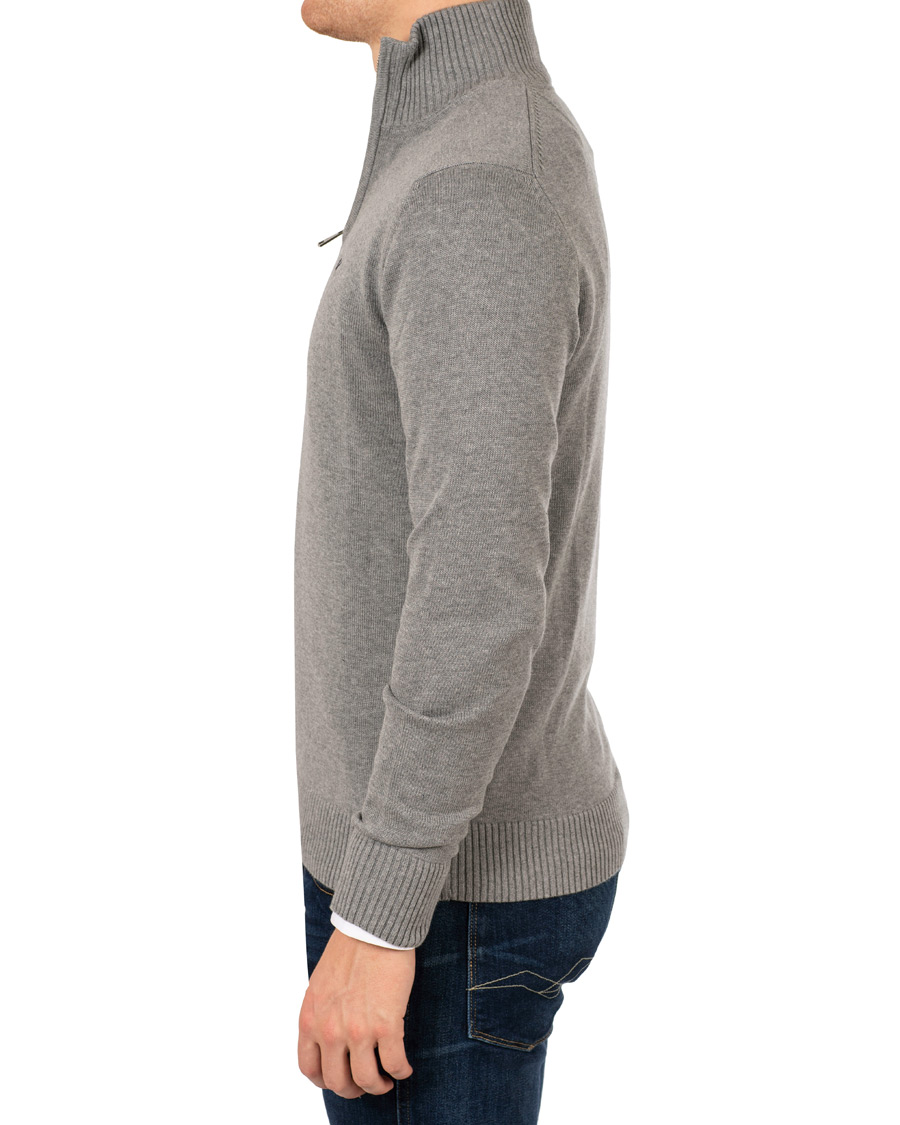 Homme | Pulls Et Tricots | Hackett | Cotton Half Zip Grey