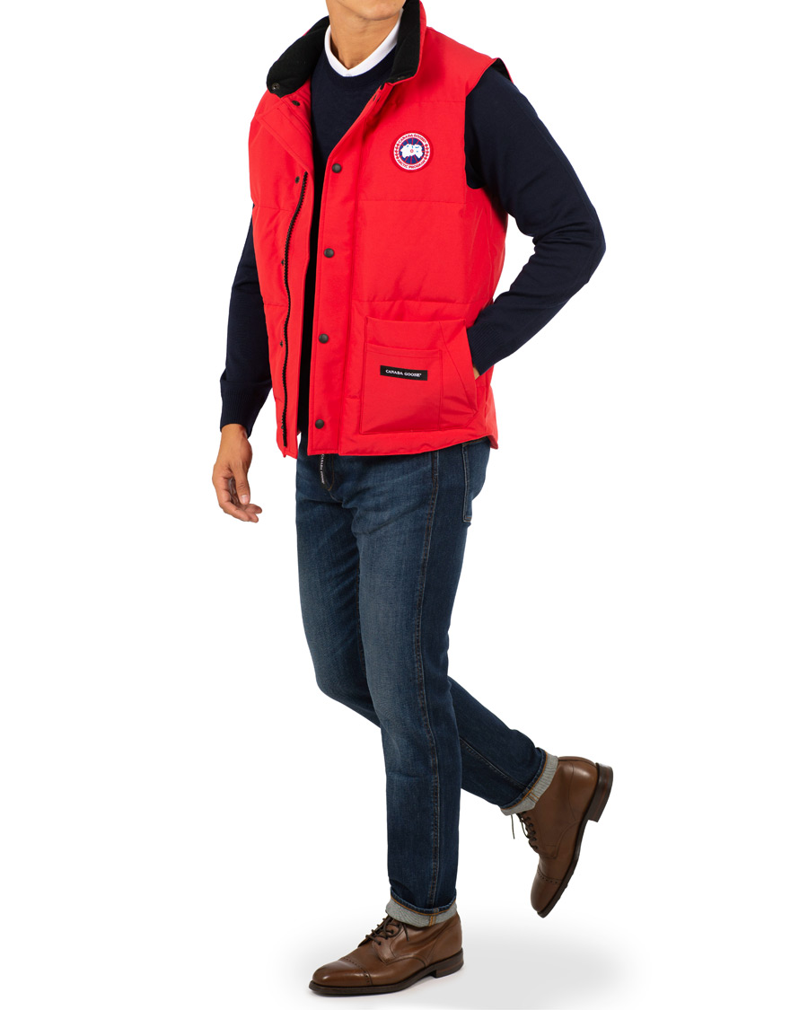 Homme | Manteaux Et Vestes | Canada Goose | Freestyle Crew Vest Red