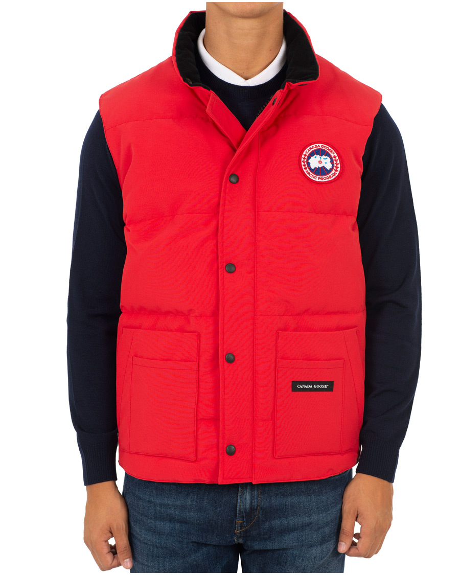 Homme | Manteaux Et Vestes | Canada Goose | Freestyle Crew Vest Red