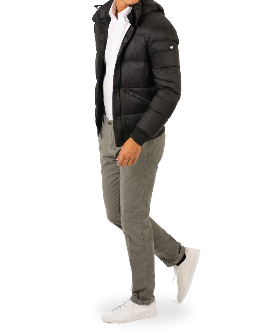 Heren | Jassen | Emporio Armani | Down Hooded Jacket Black