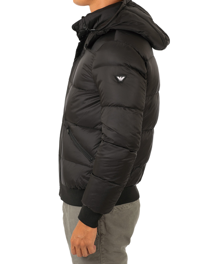 Heren | Jassen | Emporio Armani | Down Hooded Jacket Black