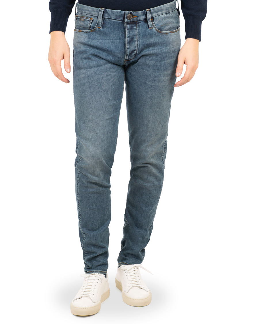 Heren | Jeans | Emporio Armani | Extra Slim Fit Jeans Mid Blue