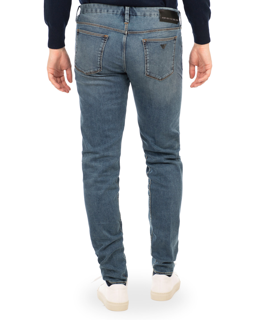 Heren | Jeans | Emporio Armani | Extra Slim Fit Jeans Mid Blue