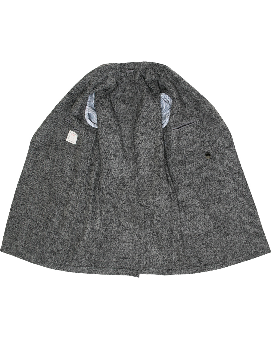 Homme | Manteaux Et Vestes | L.B.M. 1911 | Wool Double Breasted Boucle Coat Light Grey