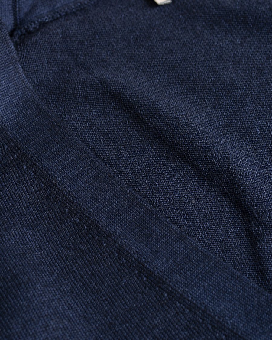 Homme | Pulls Et Tricots | Gran Sasso | Vintage Merino Fashion Fit Cardigan Navy