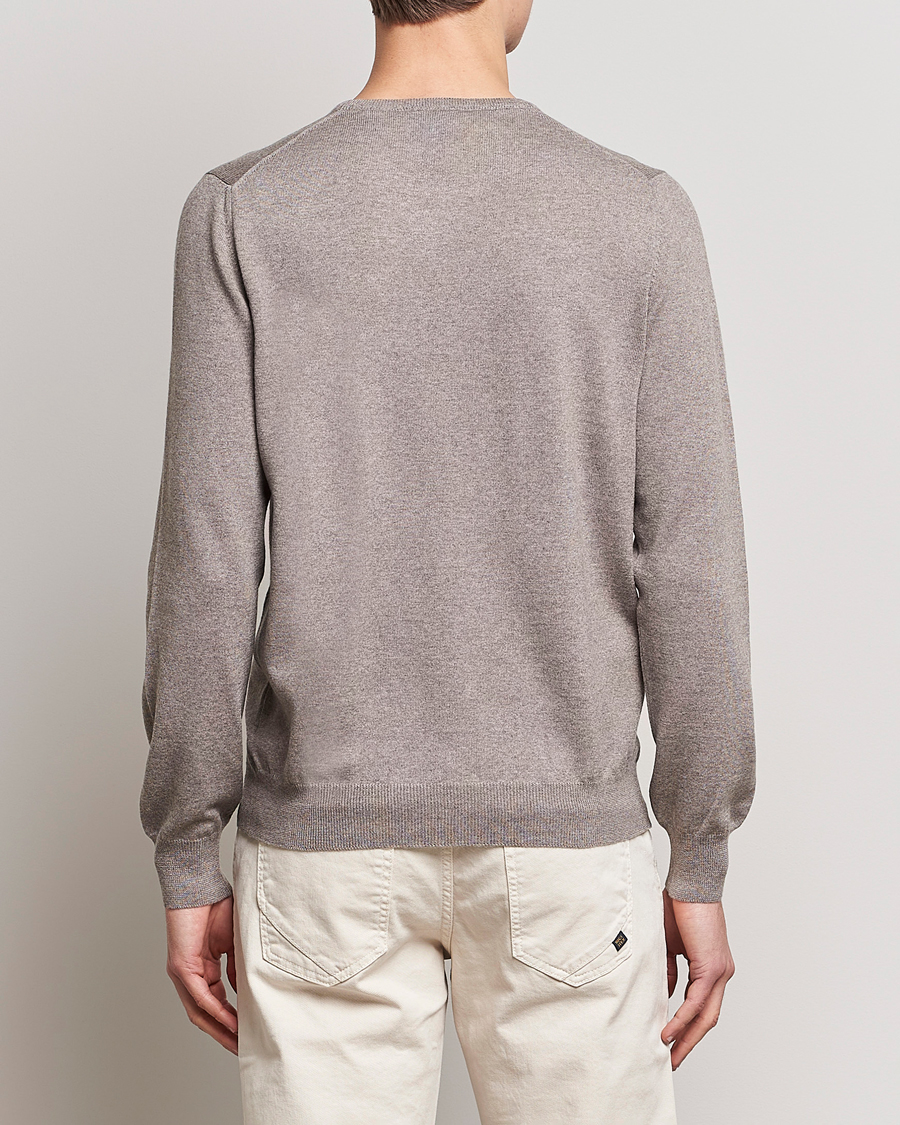 Homme | Pulls Et Tricots | Gran Sasso | Merino Fashion Fit Crew Neck Pullover Beige