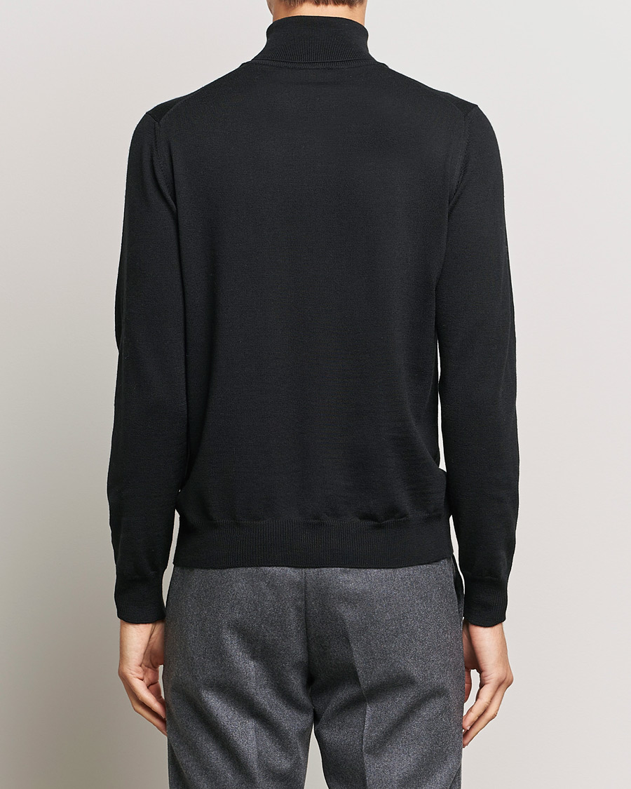 Homme | Pulls Et Tricots | Gran Sasso | Merino Fashion Fit Rollneck Black