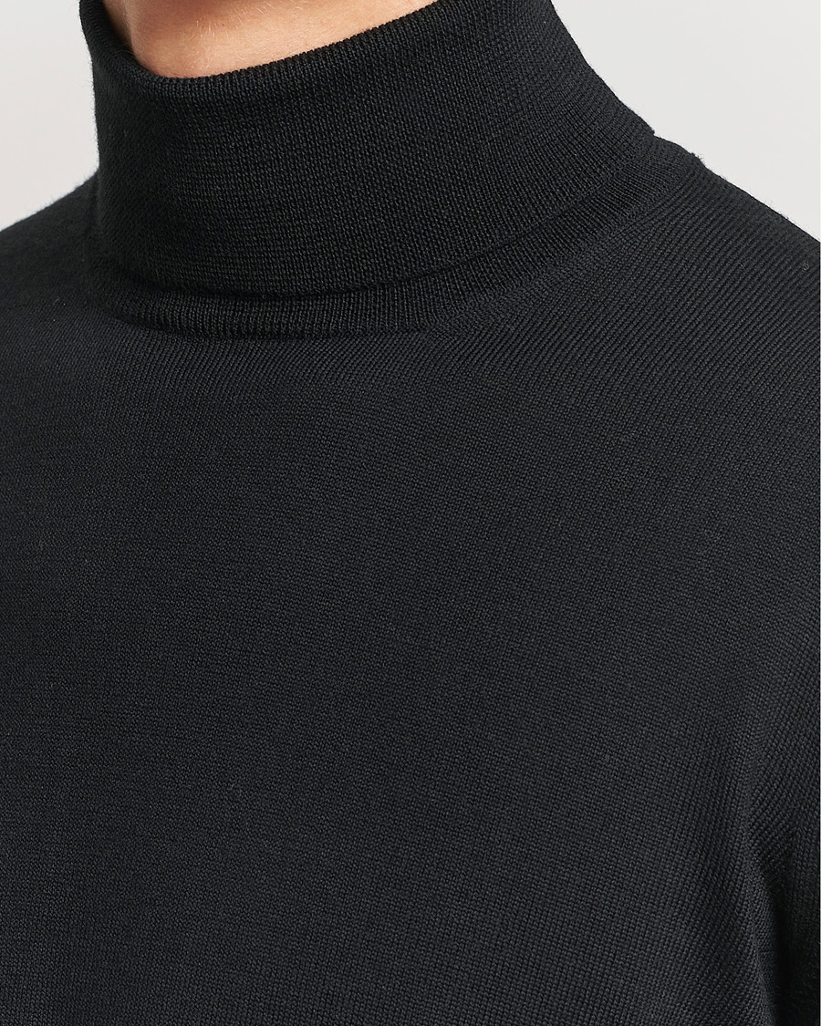 Homme | Pulls Et Tricots | Gran Sasso | Merino Fashion Fit Rollneck Black