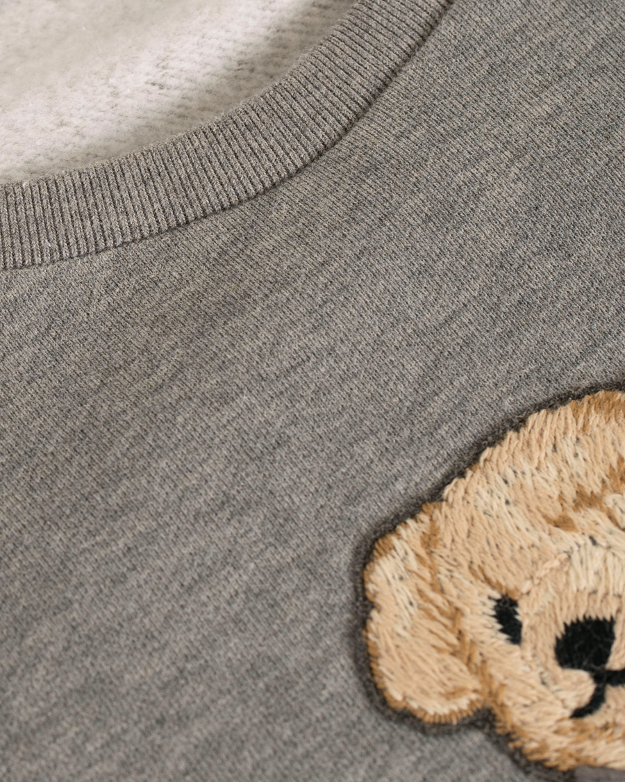 Homme | Pulls Et Tricots | Ralph Lauren Purple Label | Luxury Fleece Polo Bear Sweatshirt Light Grey Melange