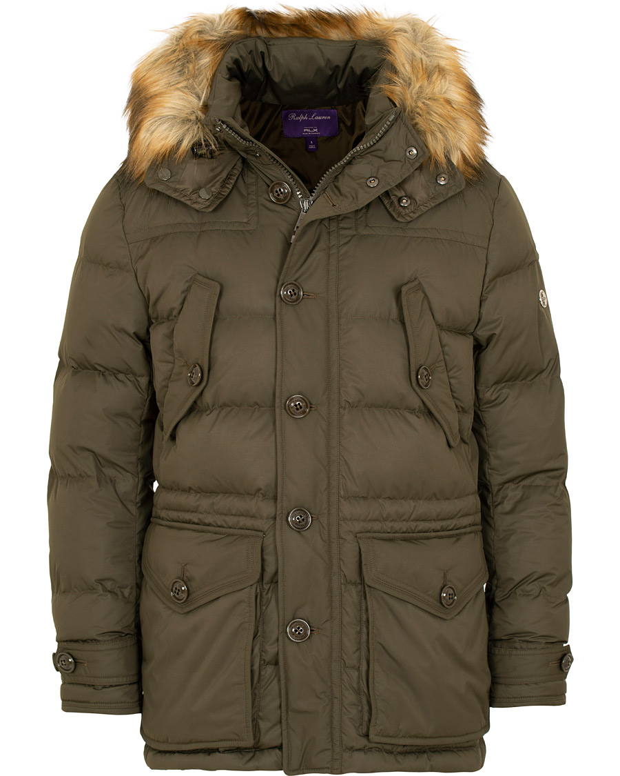Homme | Manteaux Et Vestes | Ralph Lauren Purple Label | Down Parka Dark Olivewood