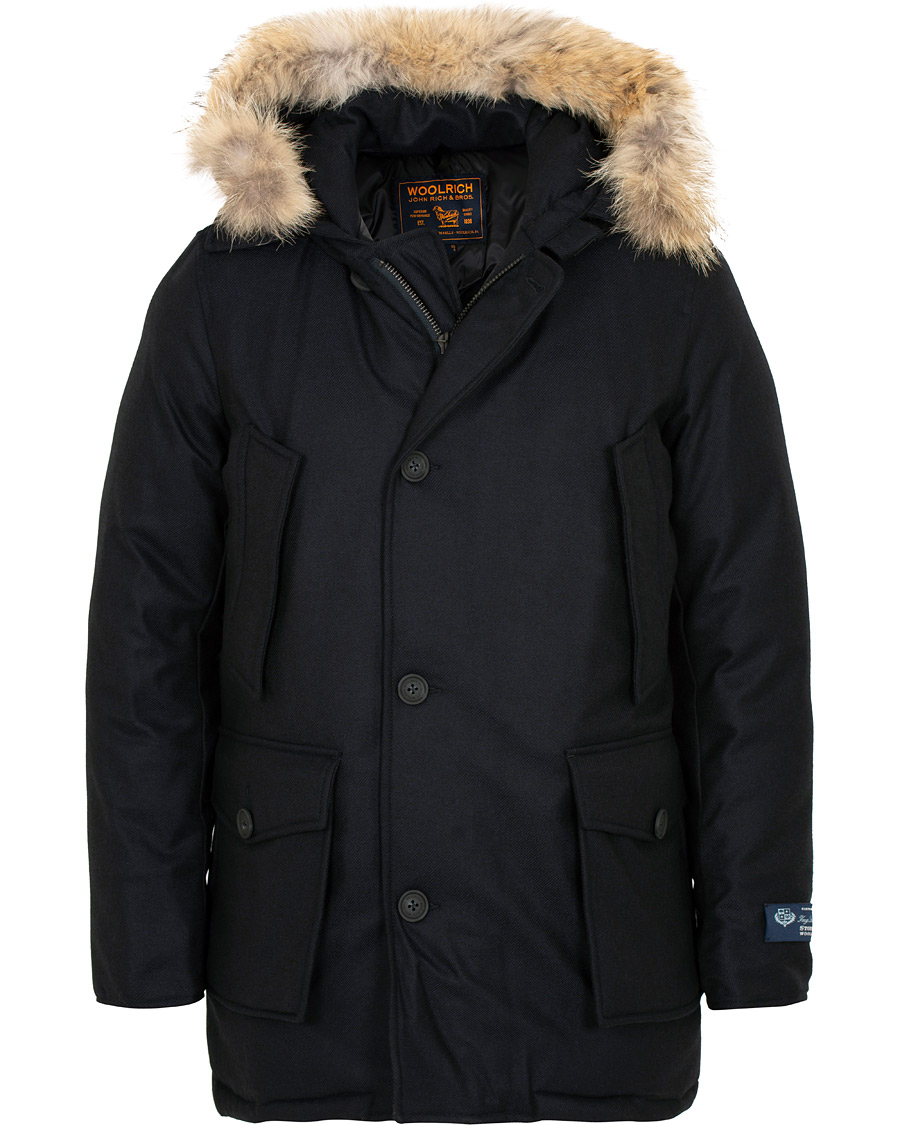 Homme | Manteaux Et Vestes | Woolrich | Loro Piana Arctic Parka DF Navy Melton