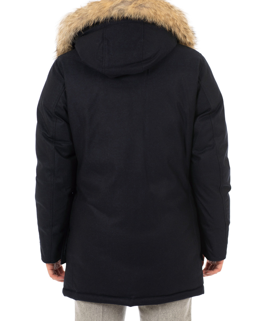 Homme | Manteaux Et Vestes | Woolrich | Loro Piana Arctic Parka DF Navy Melton