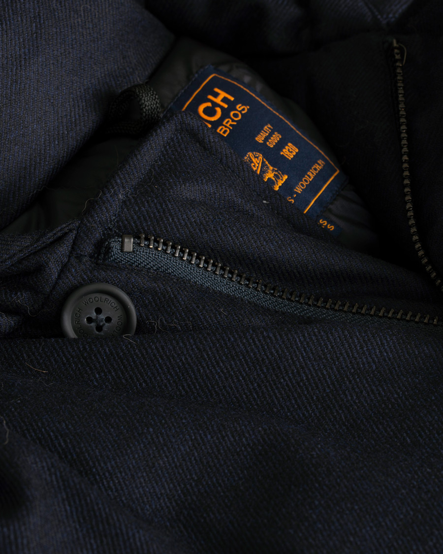 Homme | Manteaux Et Vestes | Woolrich | Loro Piana Arctic Parka DF Navy Melton
