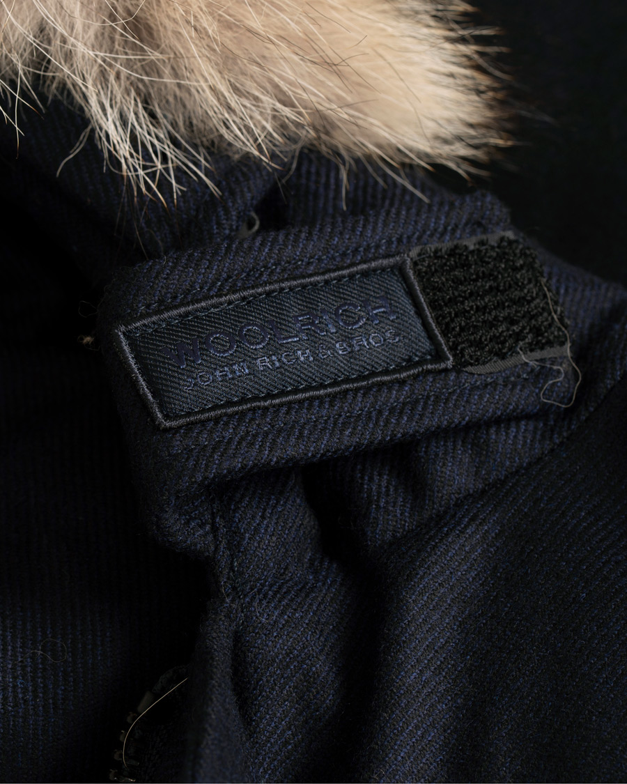 Homme | Manteaux Et Vestes | Woolrich | Loro Piana Arctic Parka DF Navy Melton