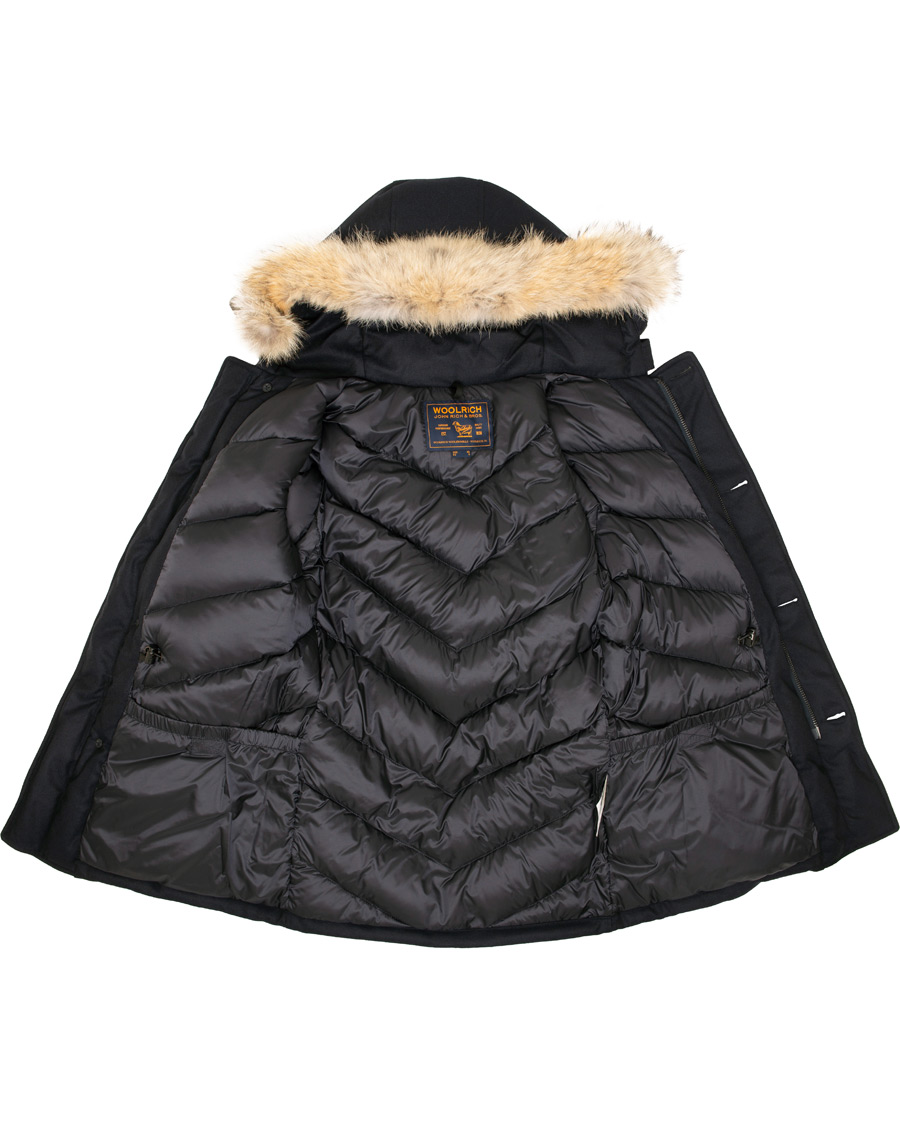 Homme | Manteaux Et Vestes | Woolrich | Loro Piana Arctic Parka DF Navy Melton