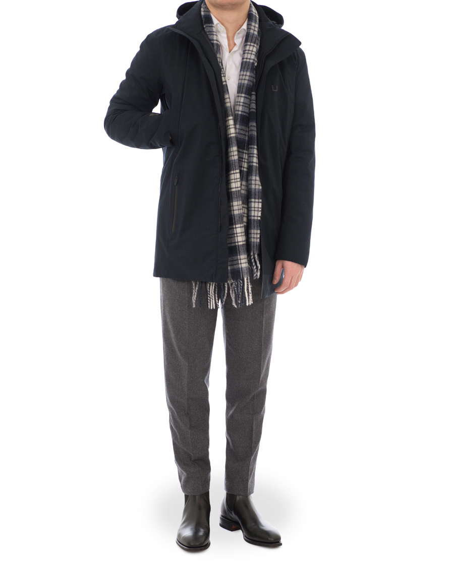 Homme | Manteaux Et Vestes | UBR | UBER Regulator Parka II LTD Japan Navy Houndtooth