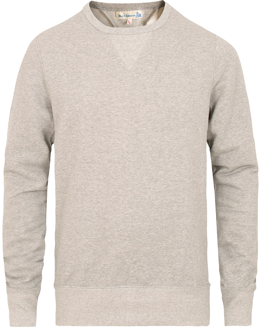 Homme | Pulls Et Tricots | Merz b. Schwanen | 346 Sweatshirt Grey Melange