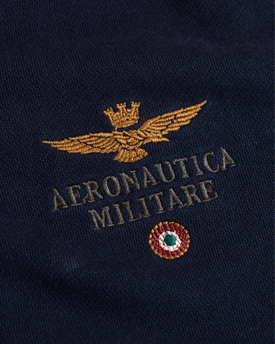 Heren | Truien | Aeronautica Militare | AF348 Full Zip Hoodie Navy