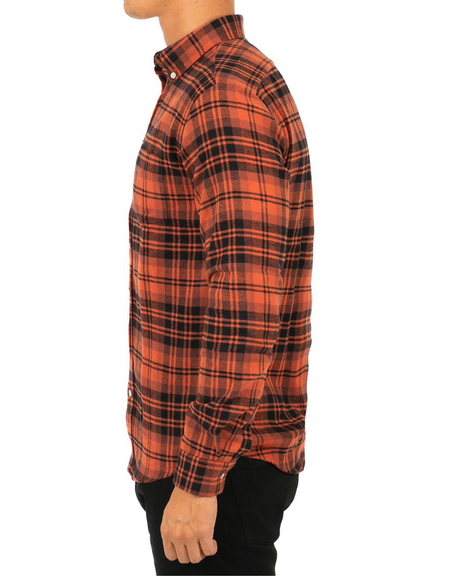 Homme | Chemises | Schnayderman?s | Large Check Rost/Black Twill Shirt