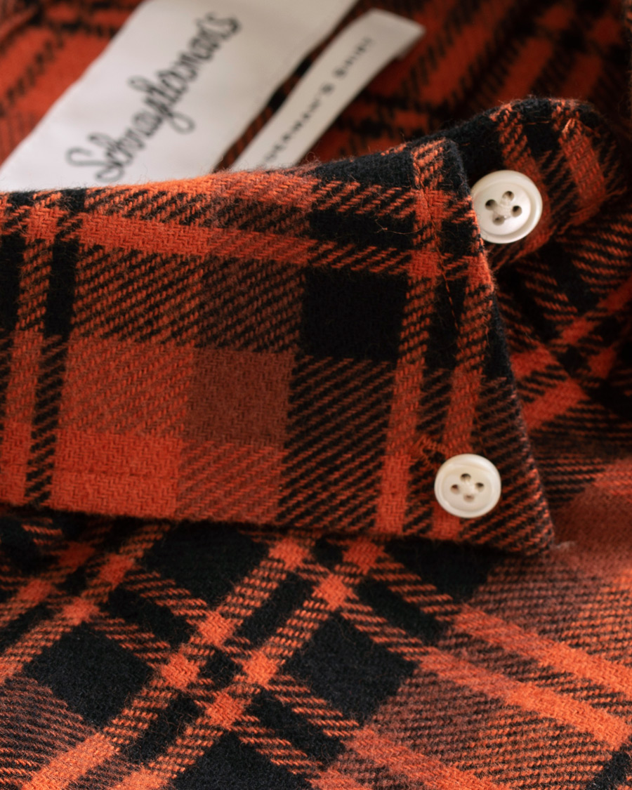 Homme | Chemises | Schnayderman?s | Large Check Rost/Black Twill Shirt