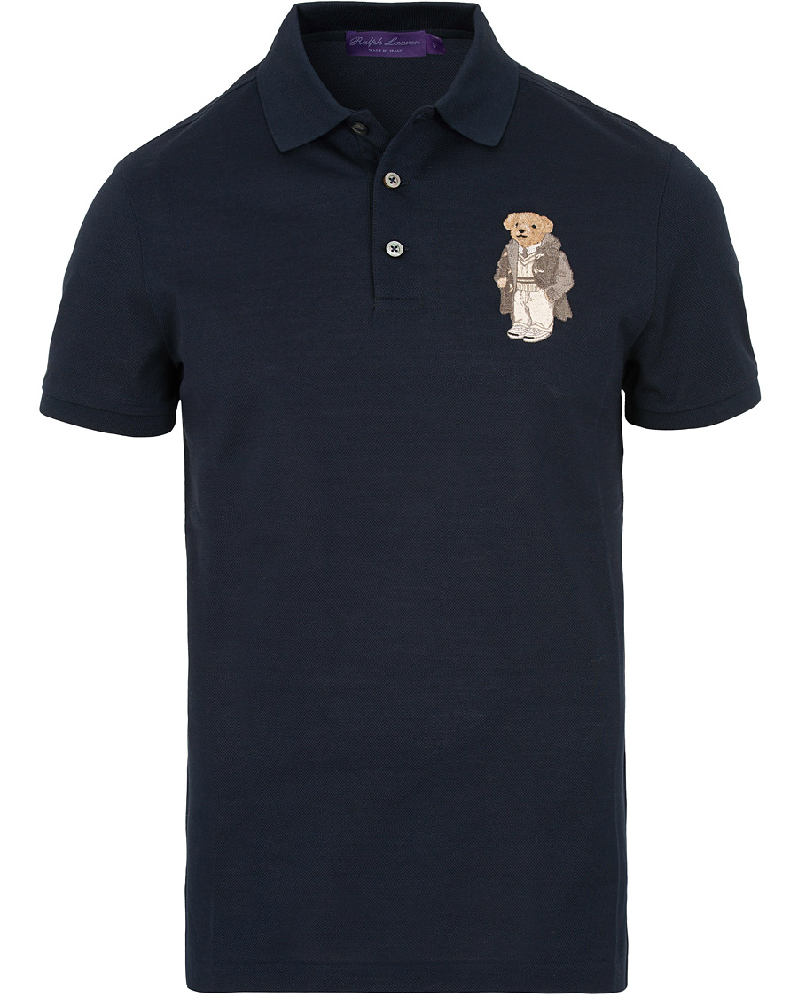 Heren | Polo's | Ralph Lauren Purple Label | Mercerized Big Bear Polo Classic Chairman Navy