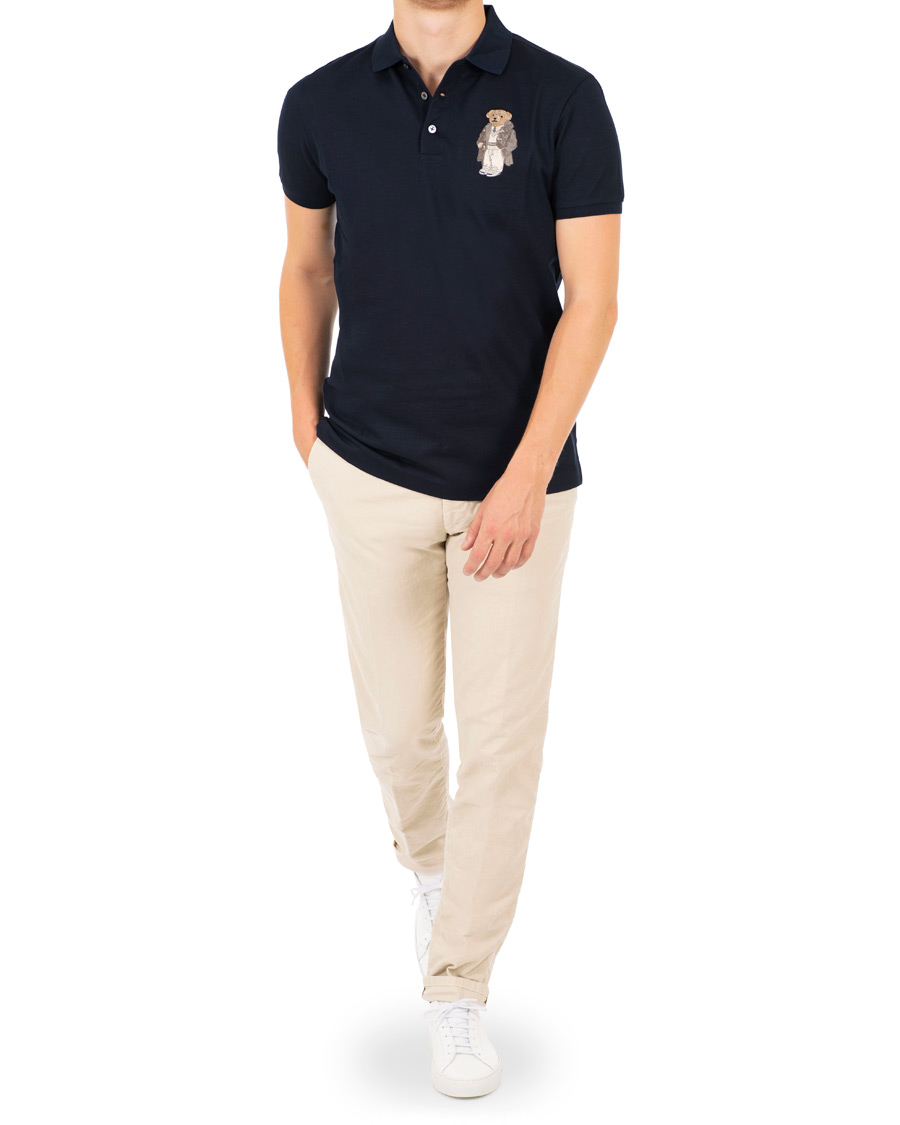 Heren | Polo's | Ralph Lauren Purple Label | Mercerized Big Bear Polo Classic Chairman Navy