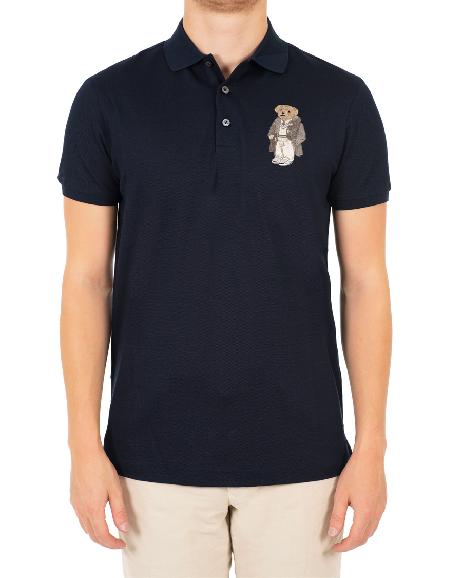 Heren | Polo's | Ralph Lauren Purple Label | Mercerized Big Bear Polo Classic Chairman Navy