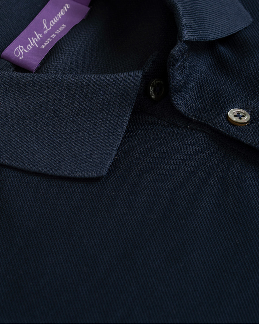 Heren | Polo's | Ralph Lauren Purple Label | Mercerized Big Bear Polo Classic Chairman Navy