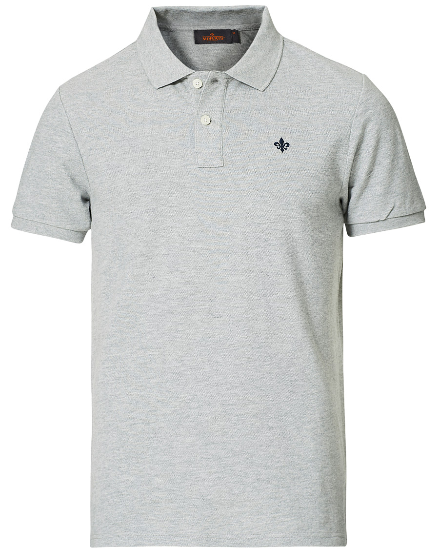 Heren | Polo's | Morris | New Piqué Grey Melange