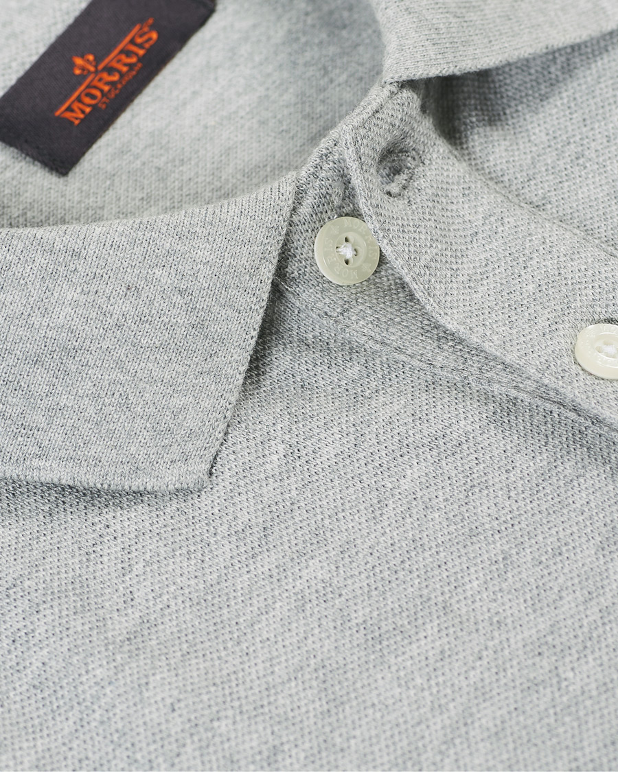 Heren | Polo's | Morris | New Piqué Grey Melange