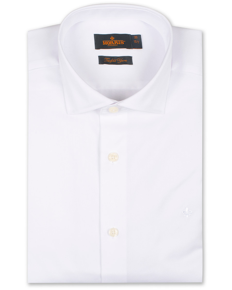 Homme | Chemises | Morris | Dean Spread Collar Cotton Shirt White