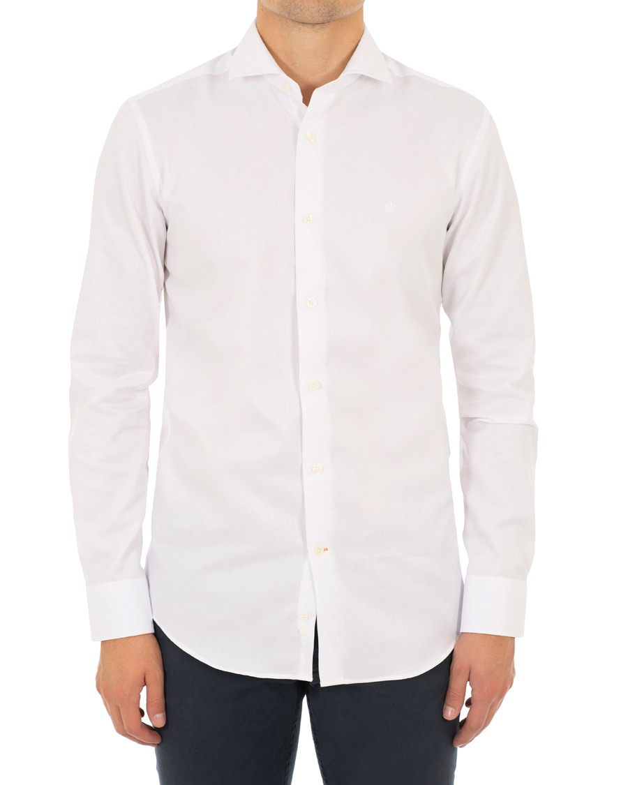 Homme | Chemises | Morris | Dean Spread Collar Cotton Shirt White