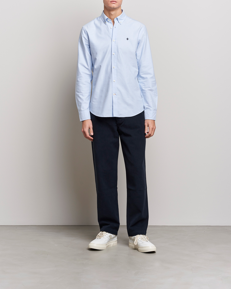 Heren | Overhemden | Morris | Douglas Oxford Shirt Light Blue