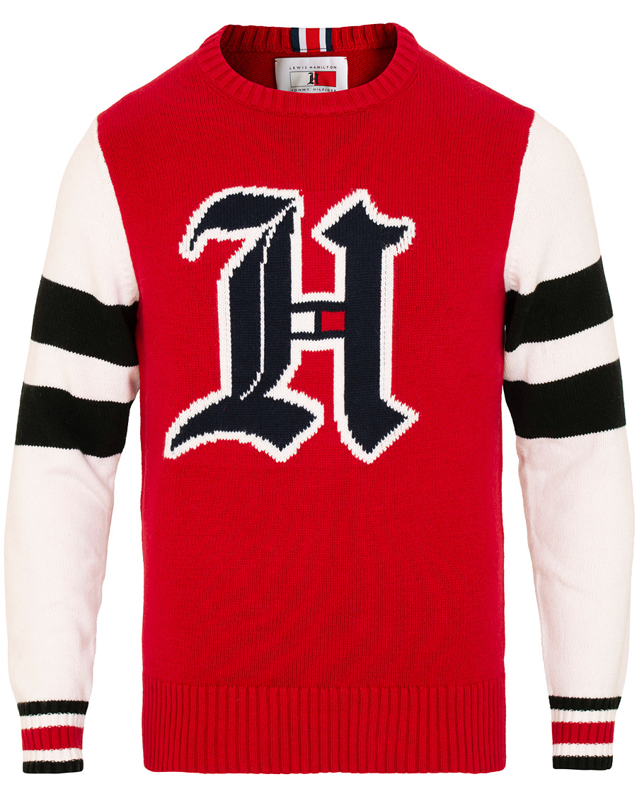 Heren | Truien | Tommy Hilfiger | Lewis Hamilton Varsity Sweater Barbados Cherry