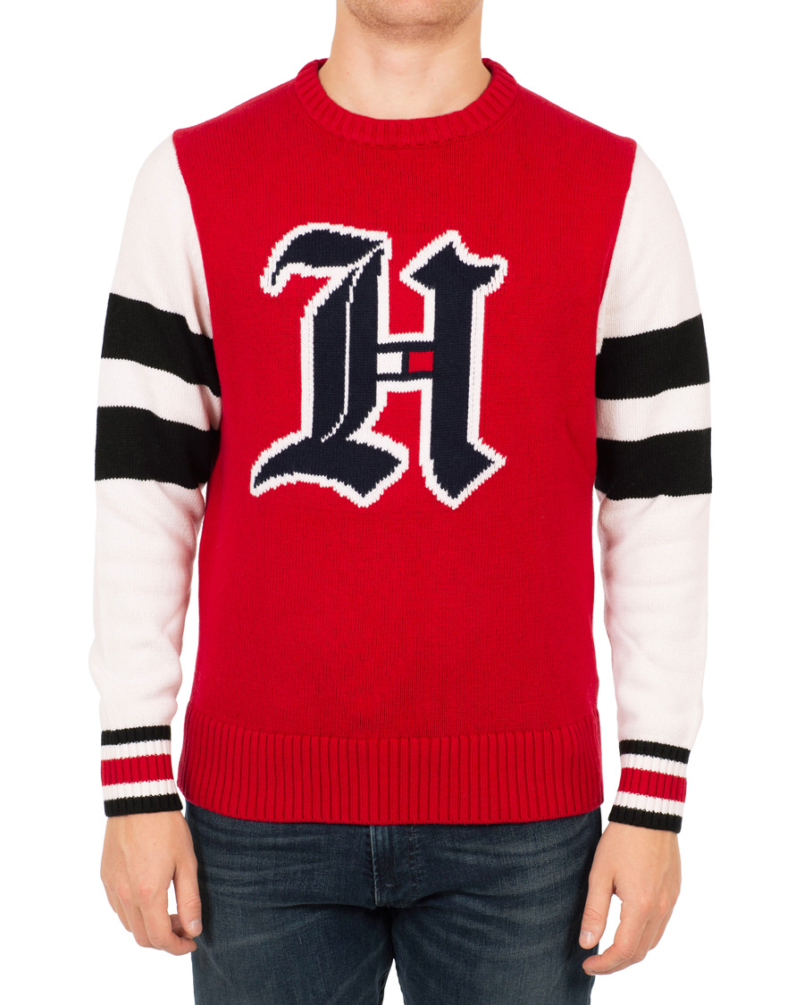 Heren | Truien | Tommy Hilfiger | Lewis Hamilton Varsity Sweater Barbados Cherry