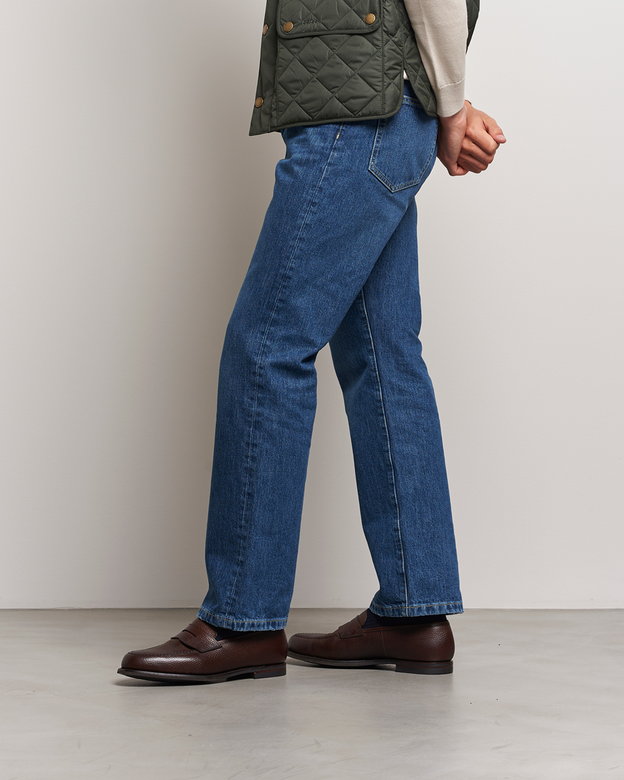 Heren | Instappers | Crockett & Jones | Boston City Sole Dark Brown Calf