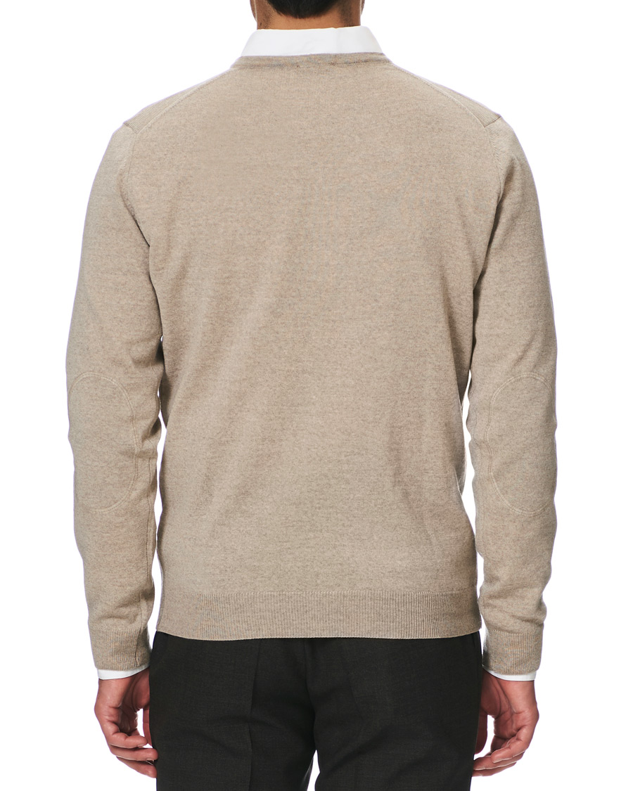 Homme | Pulls Et Tricots | Stenströms | Merino V- Neck Pullover Beige