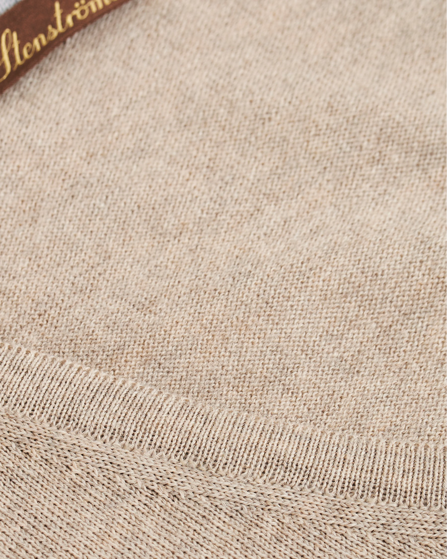 Homme | Pulls Et Tricots | Stenströms | Merino V- Neck Pullover Beige