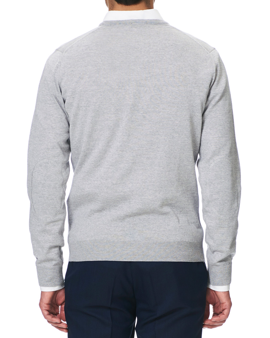 Homme | Pulls Et Tricots | Stenströms | Merino V- Neck Pullover Light Grey