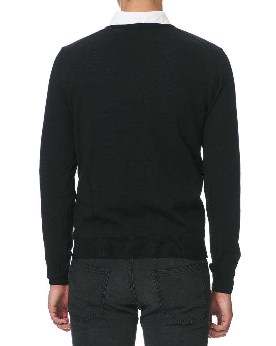 Homme | Pulls Et Tricots | Stenströms | Merino V- Neck Pullover Black