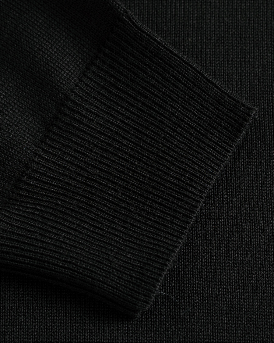 Homme | Pulls Et Tricots | Stenströms | Merino V- Neck Pullover Black