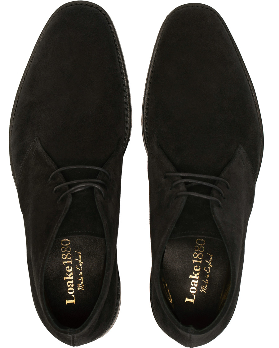 Heren | Loake 1880 Pimlico Chukka Boot Black Suede | Loake 1880 | Pimlico Chukka Boot Black Suede