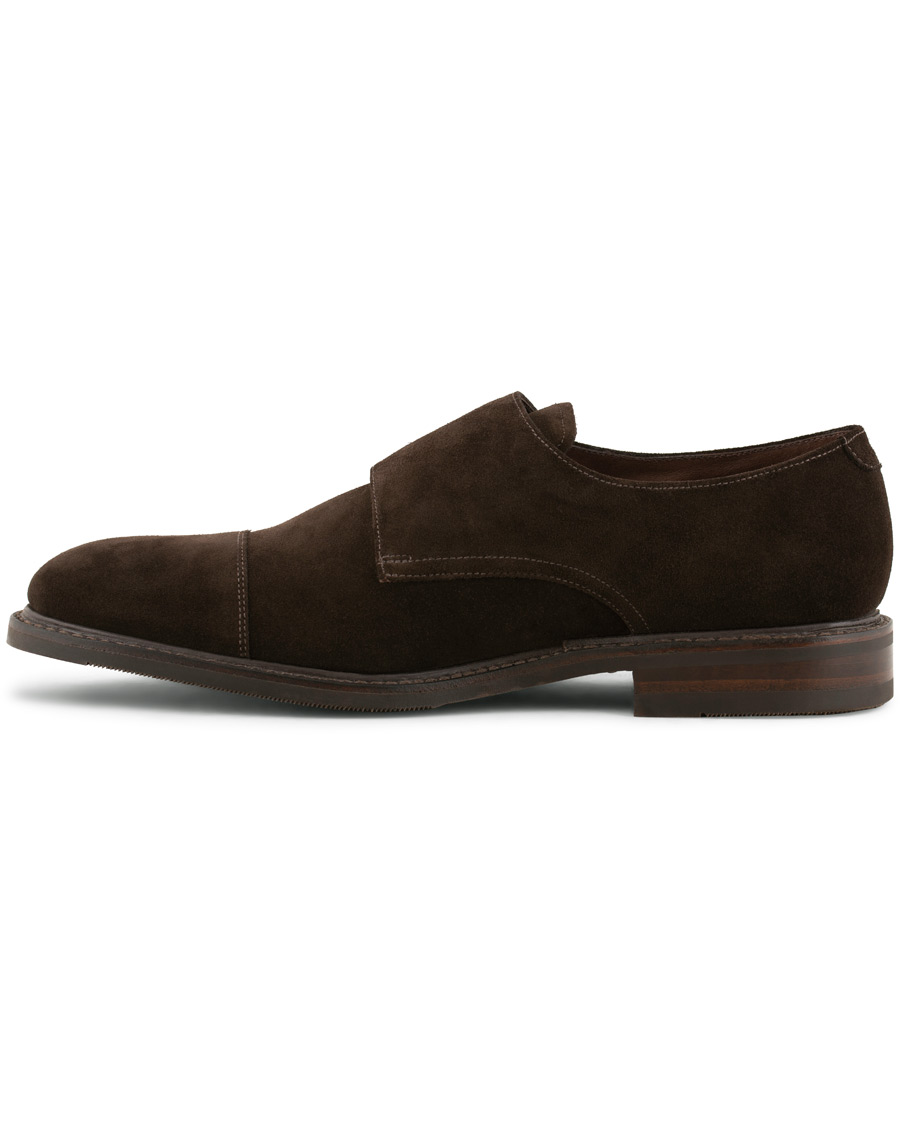 Homme | Loake 1880 Benedict Shadow Sole Monkstrap Dark Brown Suede | Loake 1880 | Benedict Shadow Sole Monkstrap Dark Brown Suede