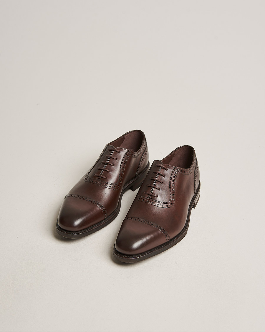 Homme | Richelieus | Loake 1880 | Fleet Brogue Shadow Sole Dark Brown Calf