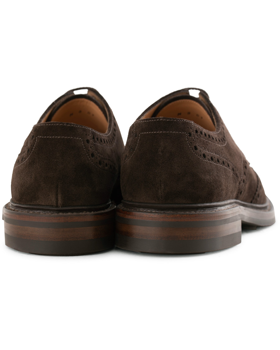 Heren | Loake 1880 Chester MTO Dainite Brogue Dark Brown Suede | Loake 1880 | Chester MTO Dainite Brogue Dark Brown Suede