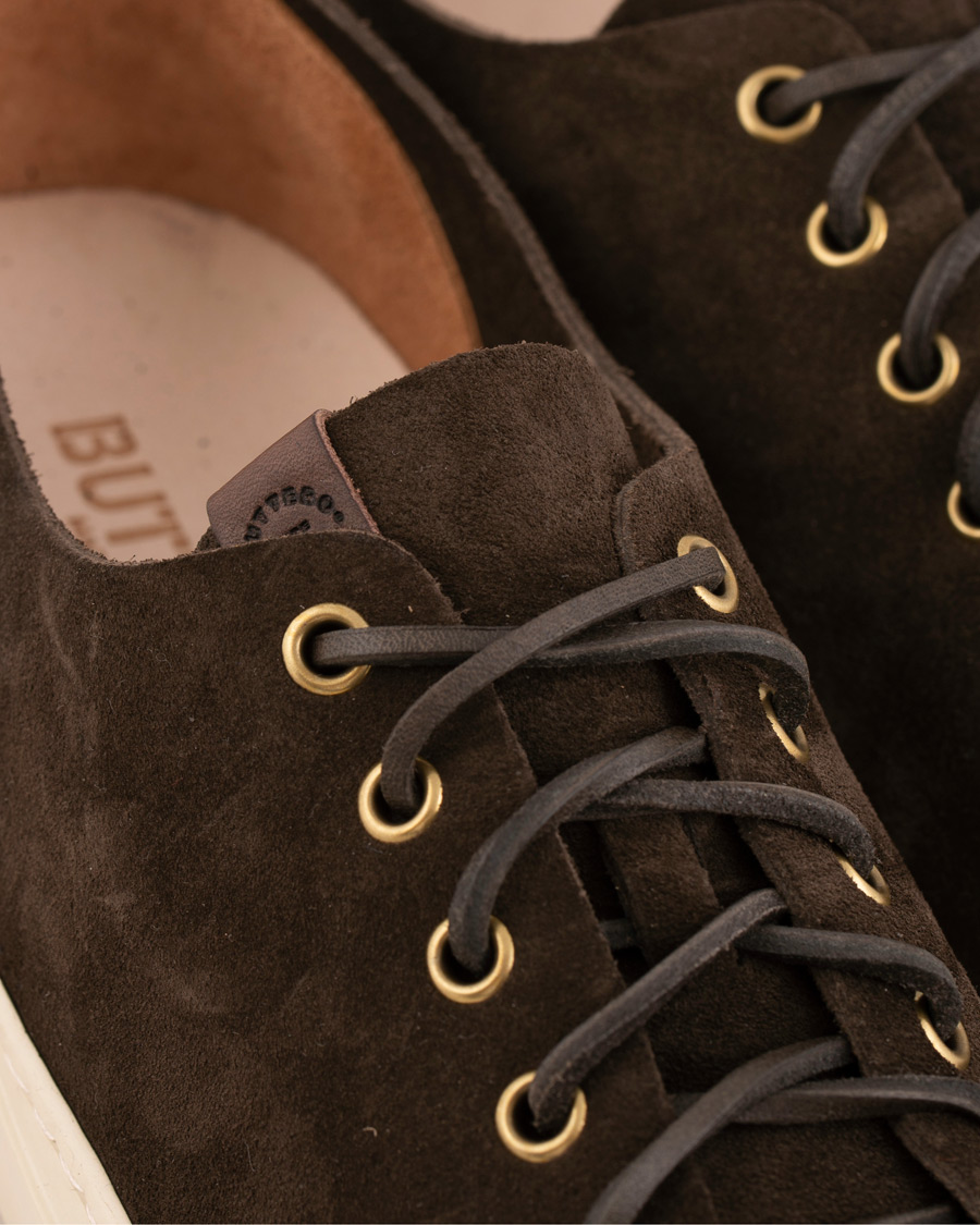 Homme | Buttero Suede Sneaker Dark Brown | Buttero | Suede Sneaker Dark Brown