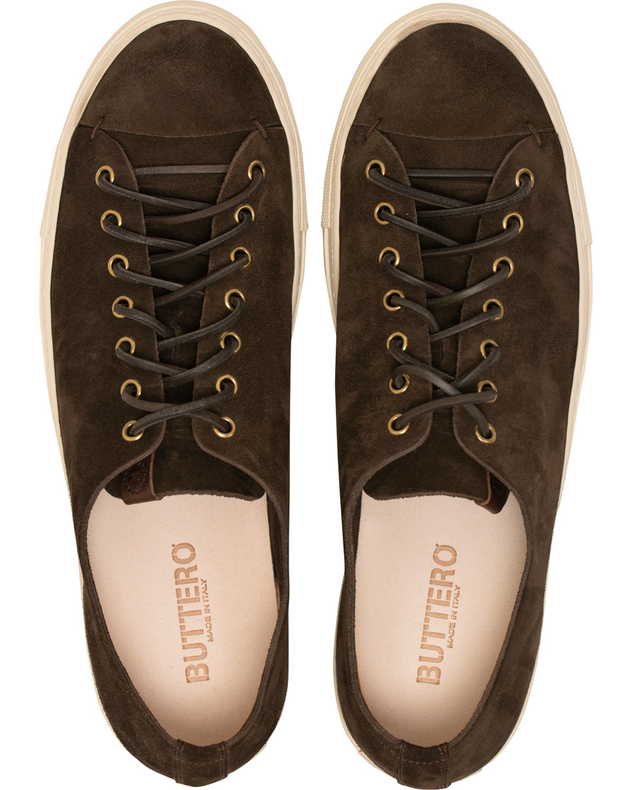 Homme | Buttero Suede Sneaker Dark Brown | Buttero | Suede Sneaker Dark Brown