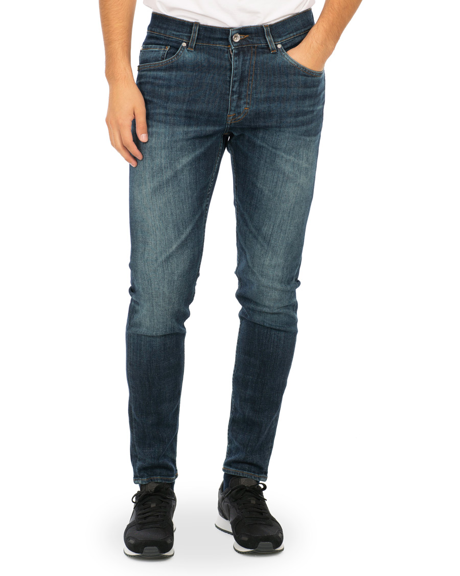 Homme | Jeans | Tiger of Sweden Jeans | Evolve Royal Blue Stretch Jeans Mid Blue