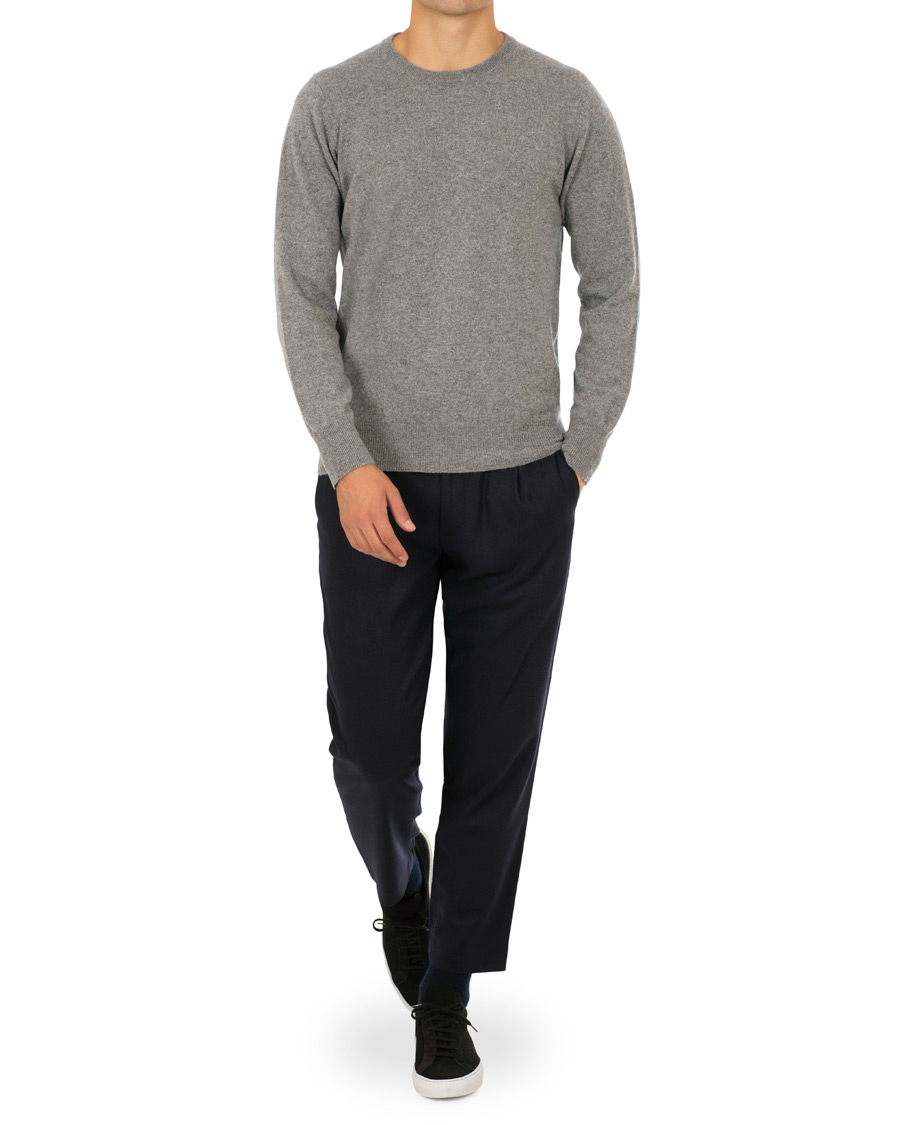 Homme | Pulls Et Tricots | Soft Goat | Cashmere O-Neck Dark Grey